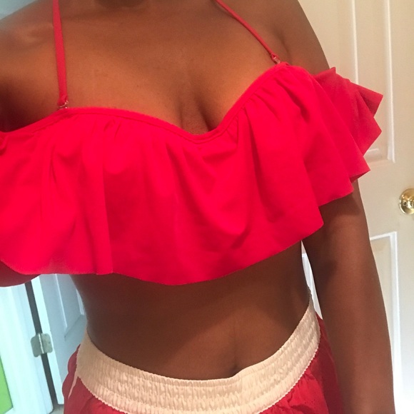 Gianni Bini Other - Red off the shoulder bikini top